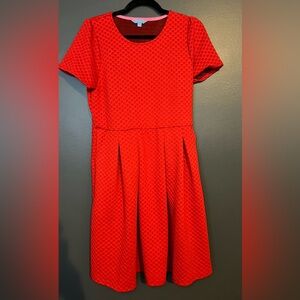 Draper James Red heart dress. Size L